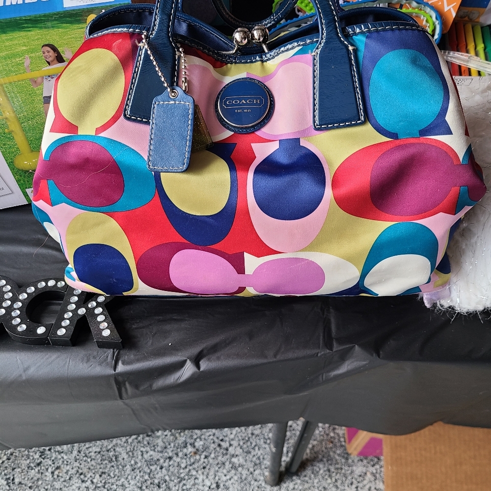 Coach Multicolored Large Handbag - Picture 6 of 6